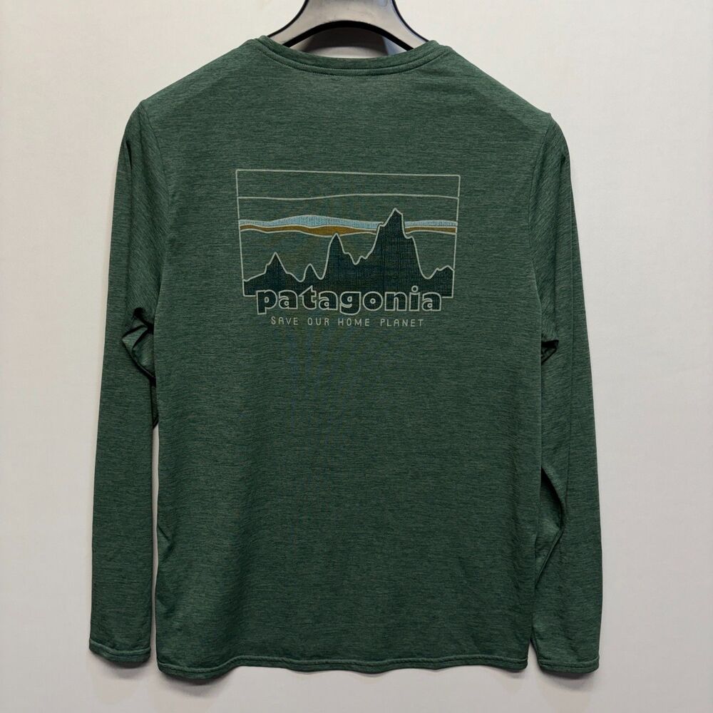 Patagonia Men Medium Long-Sleeved Capilene Cool Daily Graphic T-Shirt D112 -24 - Picture 11 of 15